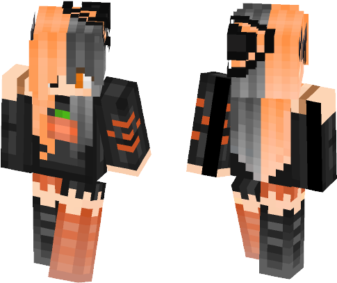 Cute Halloween Skin - Minecraft (584x497), Png Download