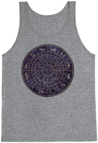 Zodiac Calendar Tank Top - Generic Zodiac Calendar White (484x484), Png Download