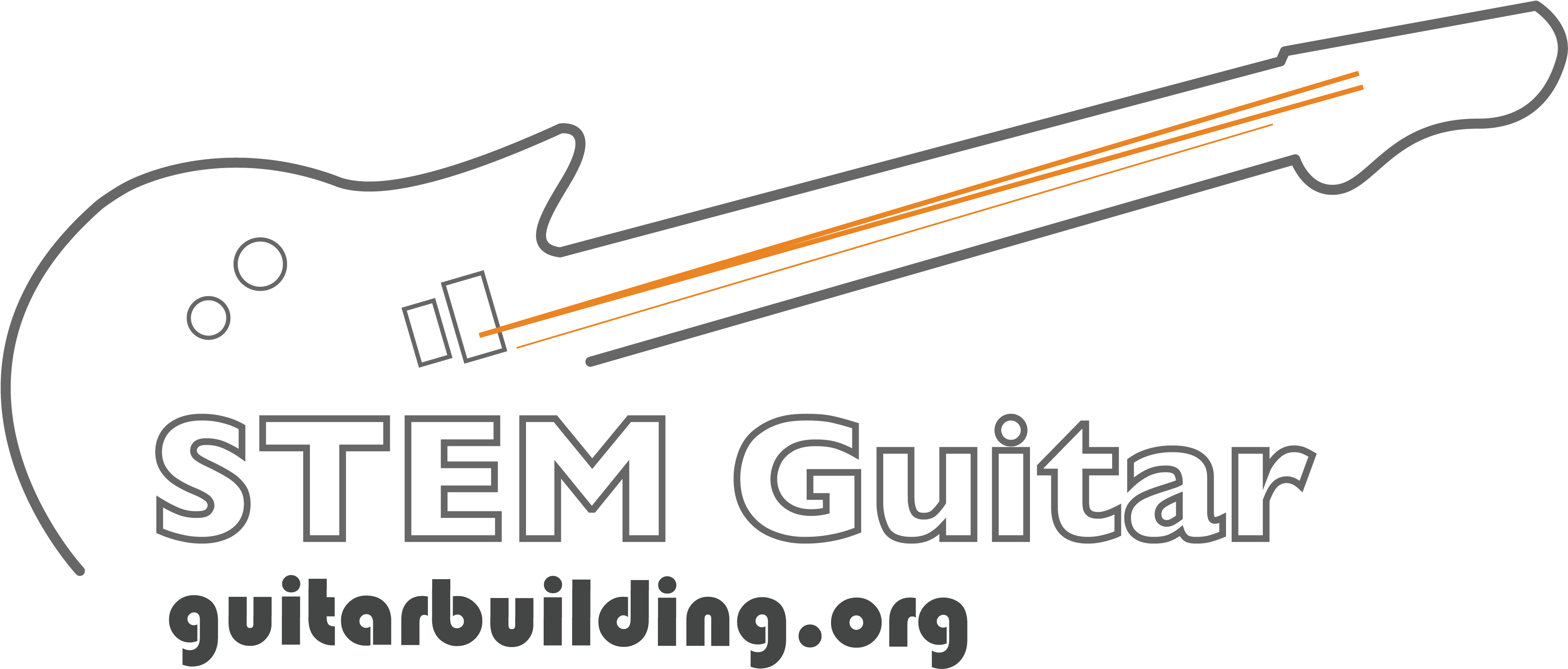 Stem Guitar Building Logo - Stem Guitar (4105x1858), Png Download