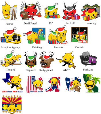 Teufel/engels-smiley Karte (400x400), Png Download