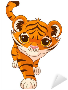 Baby Tiger Tiger Illustration (400x400), Png Download