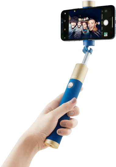 Scalable Baton Selfie Stick With Fill Light - Selfie Stick (600x600), Png Download