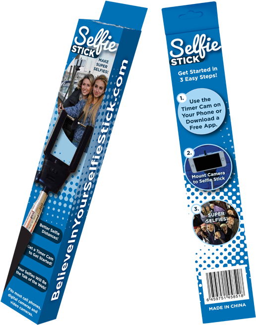 Selfie Stick Box Email - Email (581x720), Png Download
