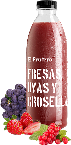 Fresas, Uvas, Y Grosella - Product (302x599), Png Download