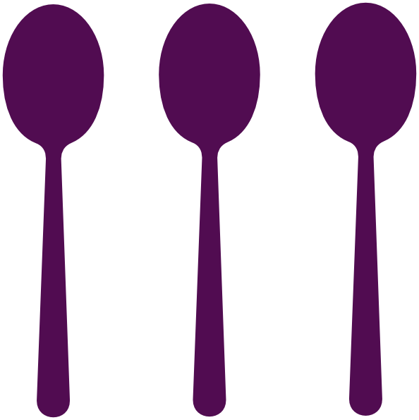 How To Set Use 3 Spoons Svg Vector - 3 Spoons Clipart (594x596), Png Download