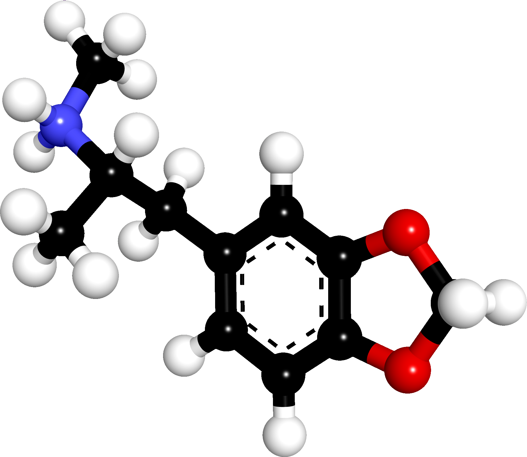 -mdma - Hypromellose Ball And Stick (1813x1570), Png Download