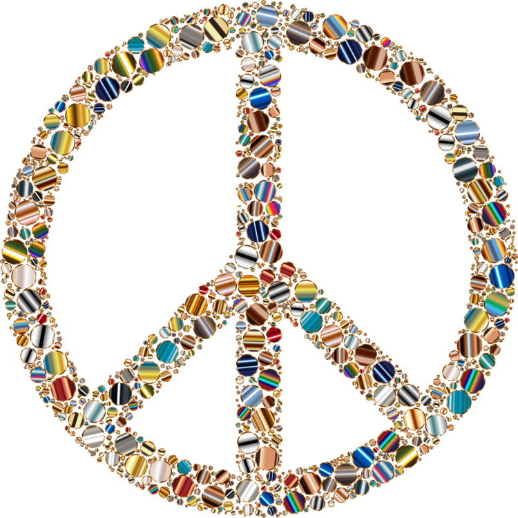 Peace Symbols Doves As Symbols Masonic And Occult Symbols - Peace Day Symbol Png (750x750), Png Download