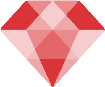 Geometric Diamond Design - Ruby Icon Png (400x300), Png Download