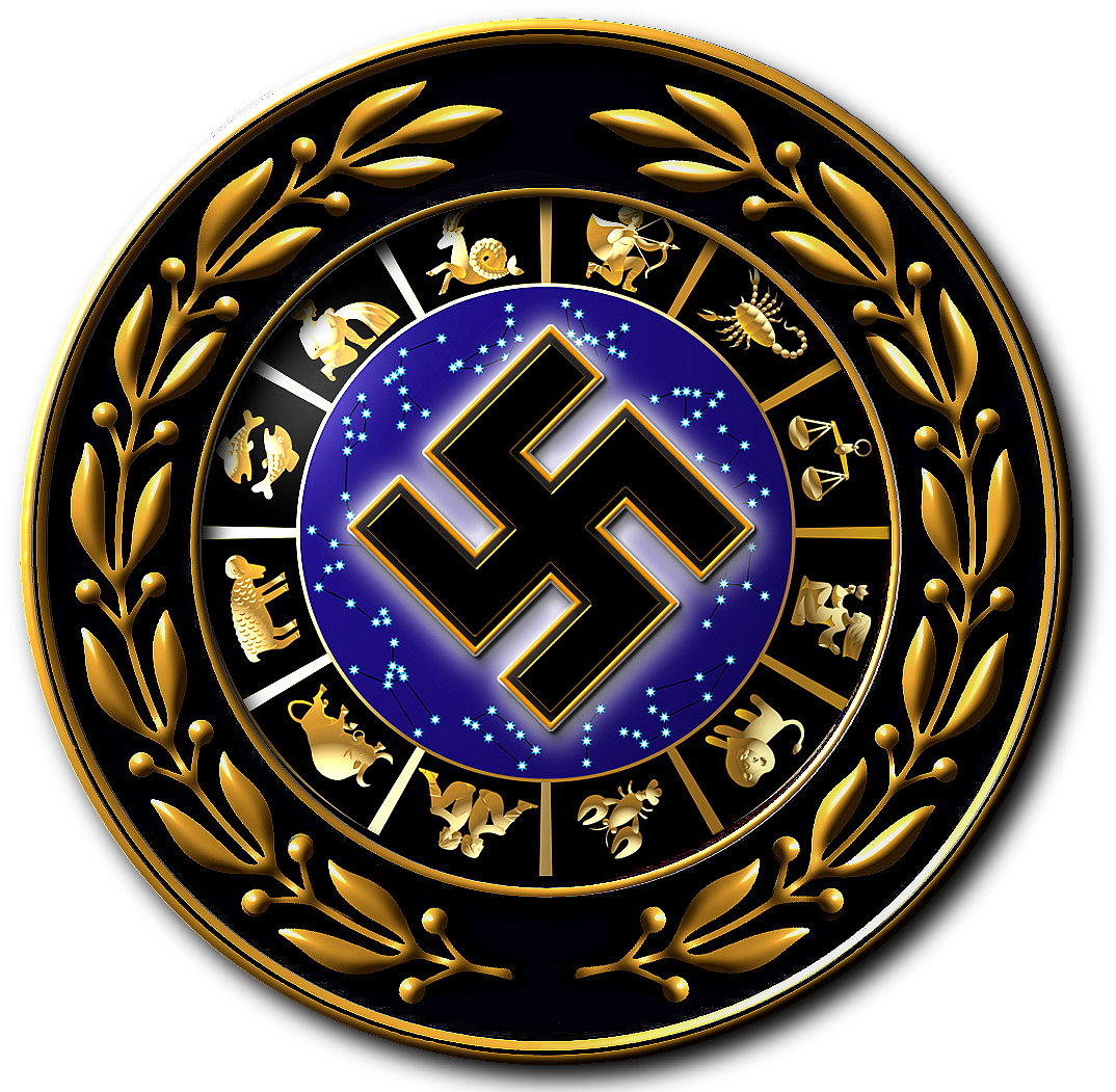 National Socialism And The Occult - Aquarius Zodiac Birthday Coin Pendant (1100x1069), Png Download