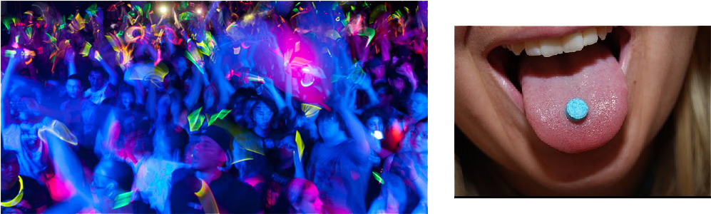 Molly Ecstasy Mdma Abuse - Tongue (1033x425), Png Download