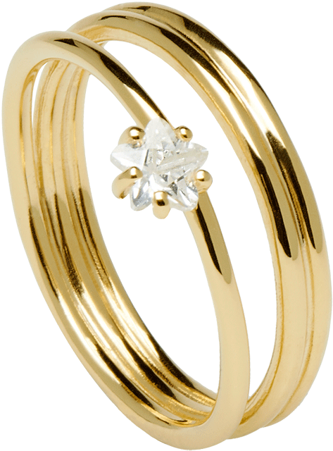 Anillo Phoenix Gold - Anillo De Oro Mujer (1000x1000), Png Download