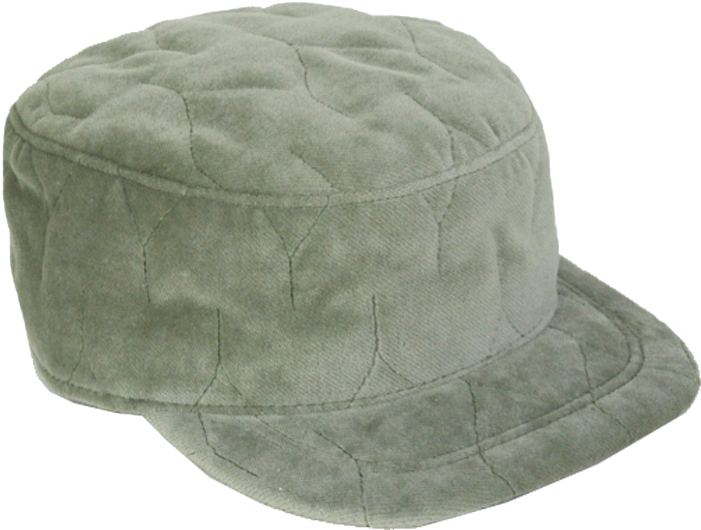 Quilted Military Hat In Khaki - Hat Military Transparent Png (1345x898), Png Download