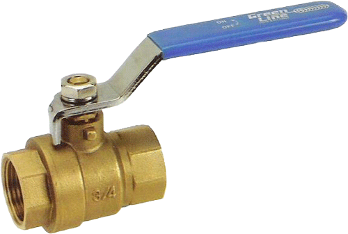 Full Port Brass Ball Valve - Ball Valve Images Png (500x337), Png Download