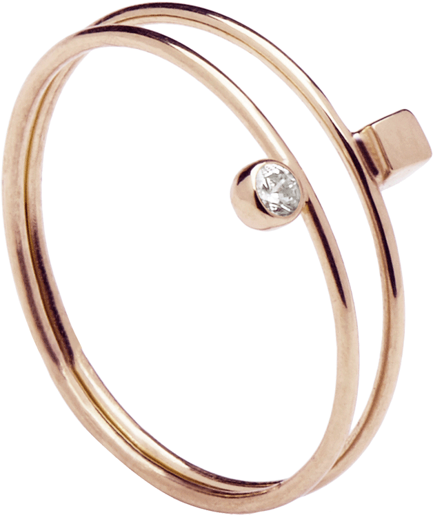 Anillo Bob Rose Gold - Bob Silver Ring (1000x1000), Png Download