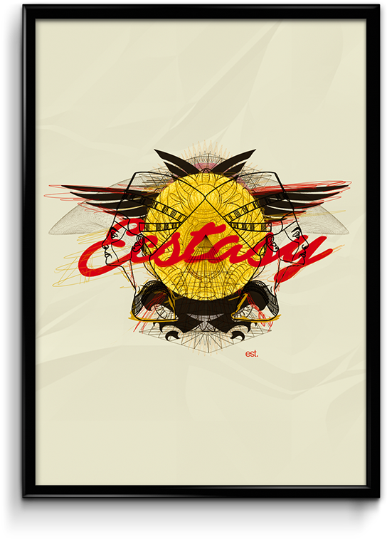 Endless Scribbles Of A Mad Man - Picture Frame (600x877), Png Download