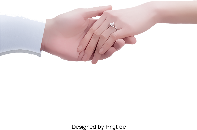 La Novia Y El Novio De La Manoreal Novio Novia De La - Holding Hands (360x360), Png Download