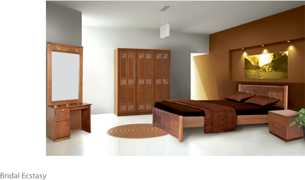 More Views - Hatil Furniture Bed Room Set (700x500), Png Download