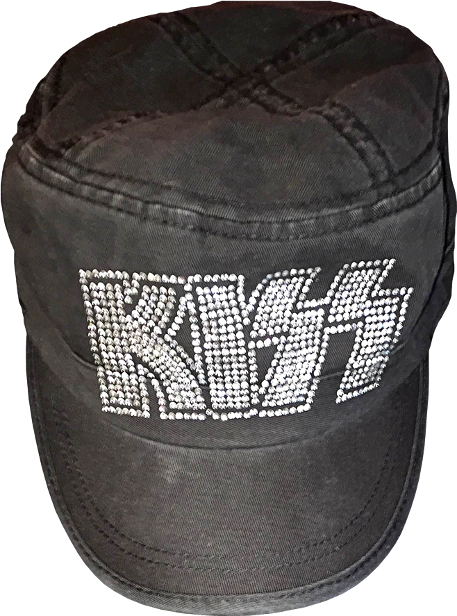 Women's Distressed Military-style Bling Cap - Military (1158x1100), Png Download