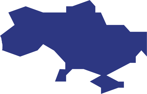 Map Clip Art - Ukraine Map Vector Png (600x383), Png Download
