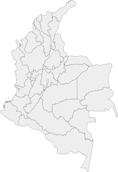 How To Set Use Divisions Of Colombia Map Svg Vector (408x595), Png Download