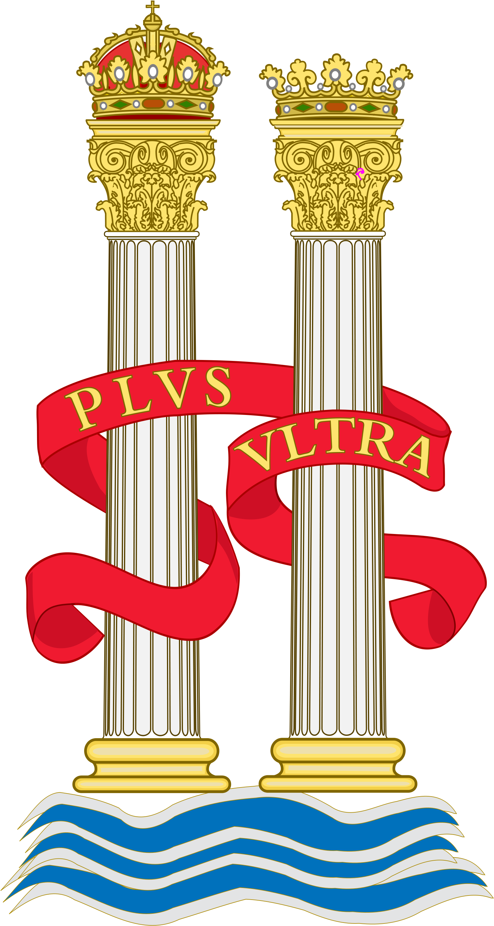 Open - Pillars Of Hercules Svg (2000x3184), Png Download