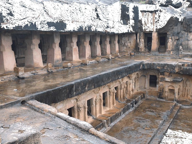 The Jain Monks Lived In Orissa Cave - Cave (800x600), Png Download