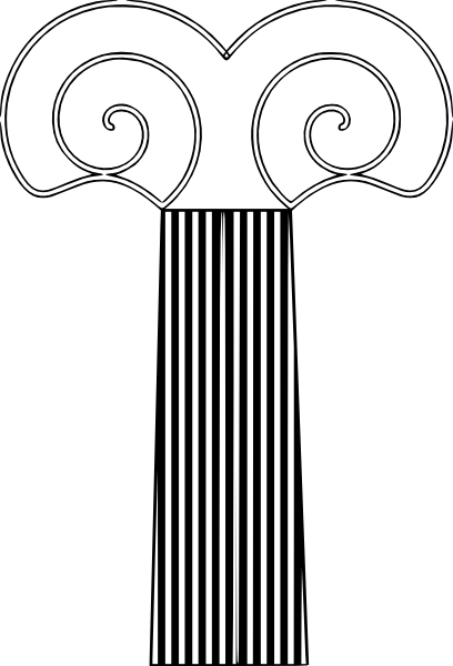 Decorative Pillar Clip Art 108025 Decorative Pillar - Clip Art (408x600), Png Download