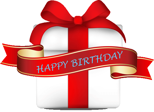 Happy Birthday Clipart Ribbon - St Georges Day Birthday (494x360), Png Download
