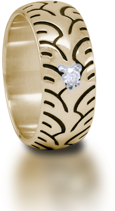 18k Gold Diamond Motorcycle Tire Ring Style 02 Fat - Sterling Silver – Diamond – Motorcycle Tire Ring – (924x784), Png Download
