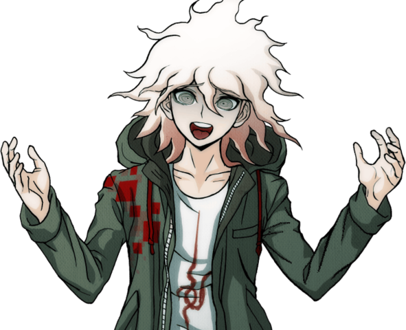 Nagito Komaeda Halfbody Sprite - Nagito Komaeda Sprites (591x480), Png Download