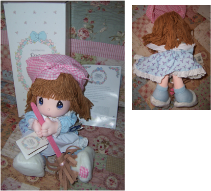 Applause Christmas Precious Moments "winnie" Cloth - Toy (413x375), Png Download