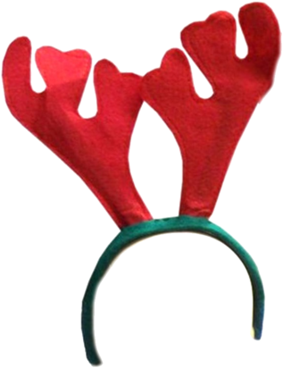 Colocando Gorro De Natal Ou Chifres De Renas Na Foto - Reindeer Antlers Transparent Background (500x500), Png Download