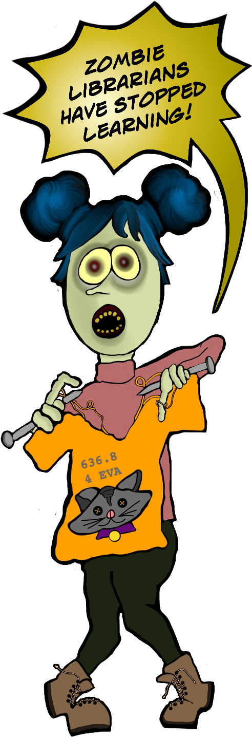 Zombie Librarians Have Stopped Learning - Librarian (533x1456), Png Download