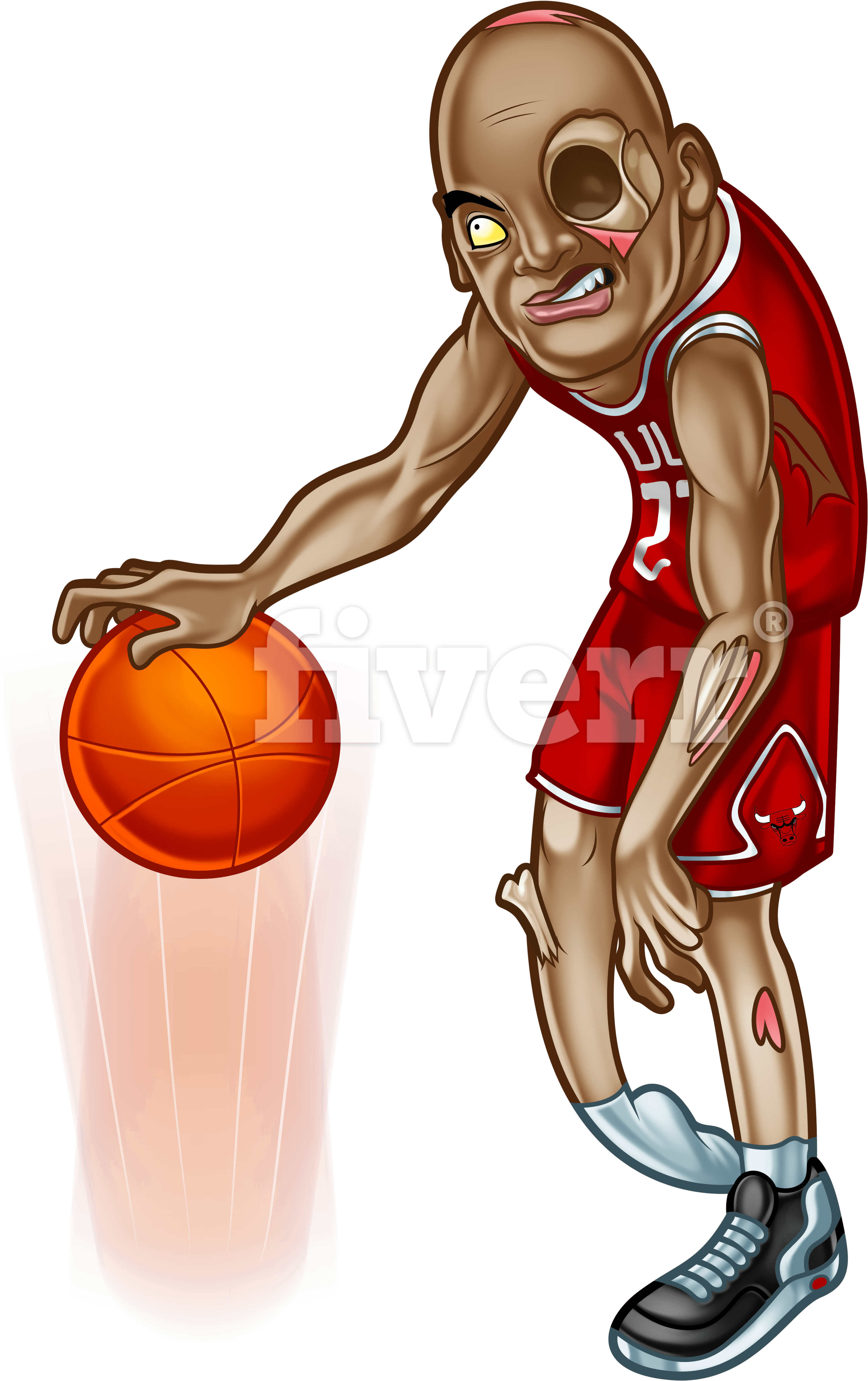 Basketball Player (4000x5000), Png Download