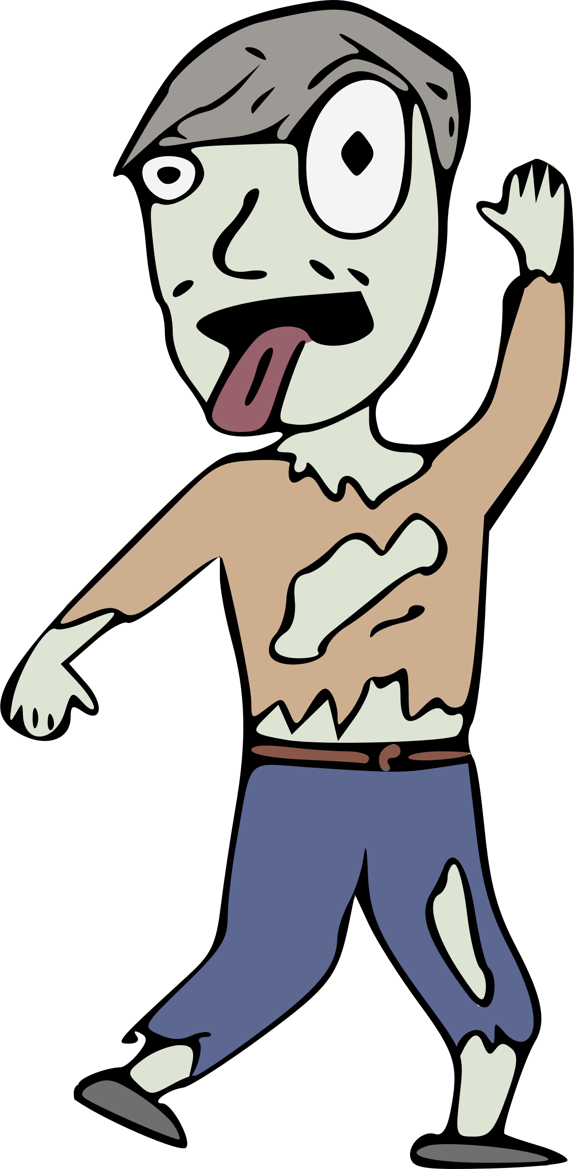 This Free Icons Png Design Of Cartoon Zombie (1180x2400), Png Download
