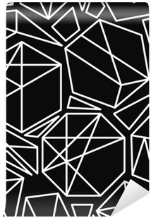 Fotomural Vector Blanco Y Negro Sin Fisuras Patrón - Bogkasser, Hus, H: 22,5+25 Cm, B: 19,5+22,5 Cm, Krydsfiner, (400x400), Png Download