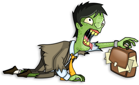 Zombie - Cartoon (471x288), Png Download