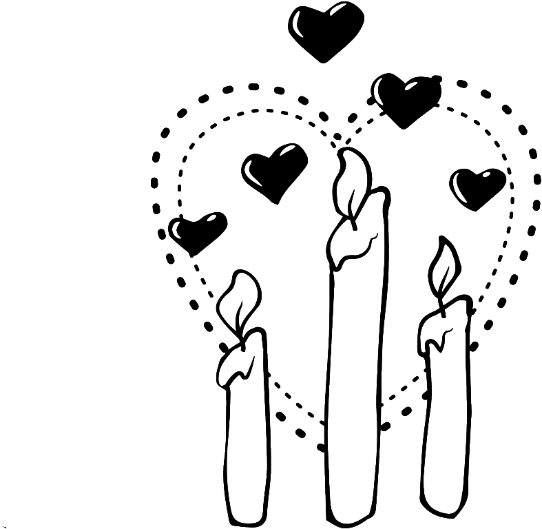 Blanco Y Negro Pintado A Mano Simple Amor Vectores - Amor Preto E Branca (1024x1024), Png Download