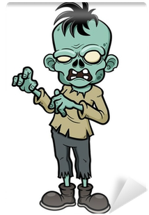 Vector Illustration Of Cartoon Zombie Wall Mural • - Midnight Zombie Apocolypse [book] (400x400), Png Download
