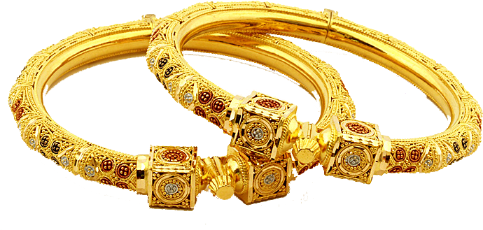 Gold Bangles New Designs In India, HD Png Download Transparent Png ...