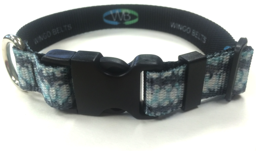 Wingo Belts Dog Collars L/xl Striped Bass (907x713), Png Download