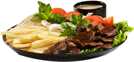 1477254049-1935 - Beef Shawarma Plate Png (500x251), Png Download