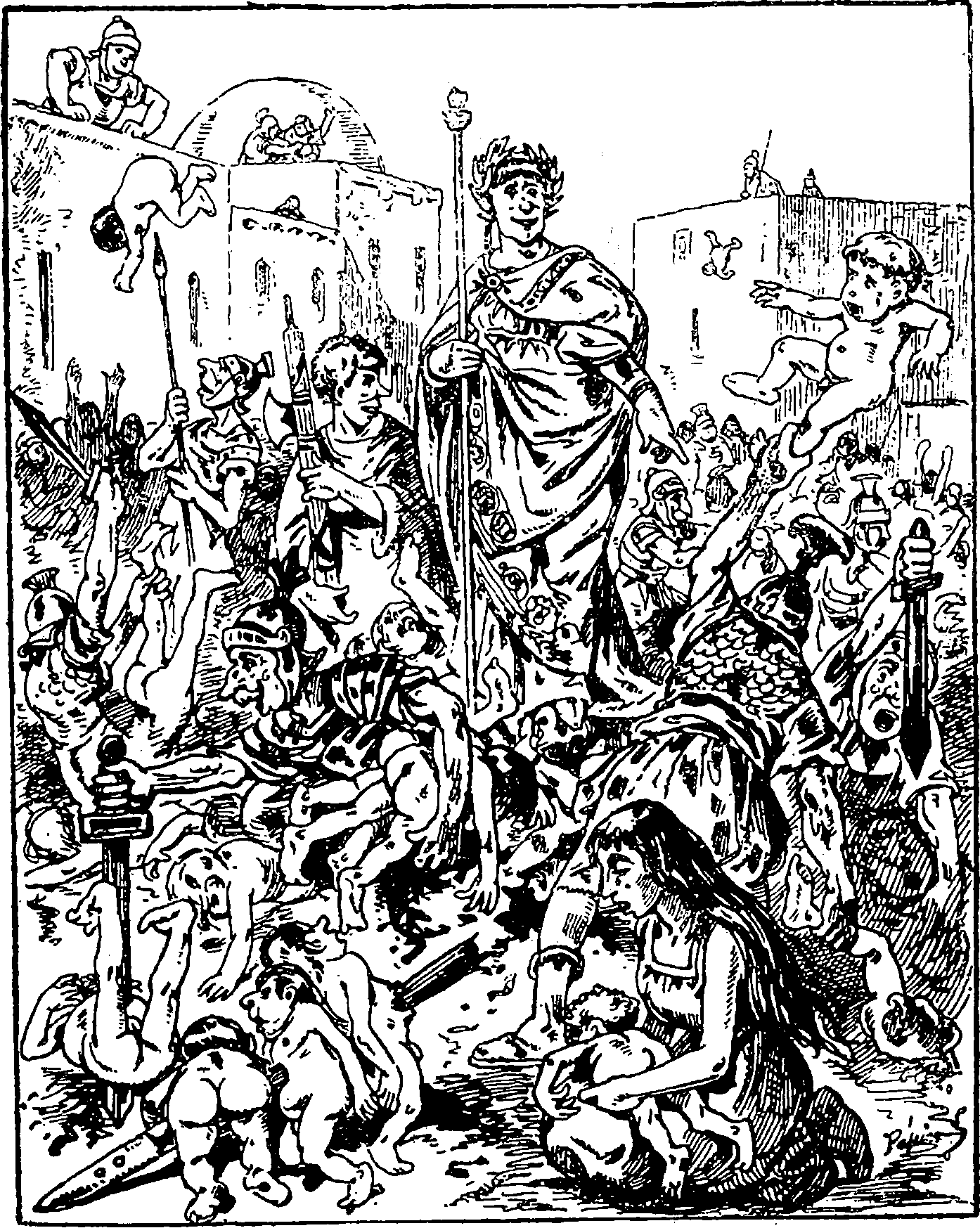 Hérode Fait Égorger 20000 Bébés Innocents Dans Bethléem - Léo Taxil (1394x1747), Png Download