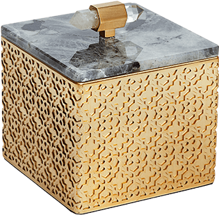 Next - Kendra Scott Square Filigree Stone Box - Purple (402x380), Png Download