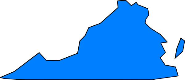 Virginia Clip Art - State Of Virginia Clipart (600x261), Png Download