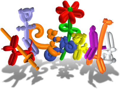 Free Animal Animations - Balloon Animals Animated (480x320), Png Download
