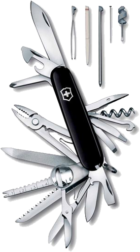 Victorinox Swiss Champ Swiss Army Knife - Swiss Army Knife Wrench (500x500), Png Download