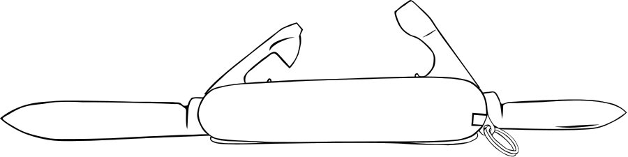 Swiss Army Knife 2 Png - Swiss Army Knife (900x225), Png Download
