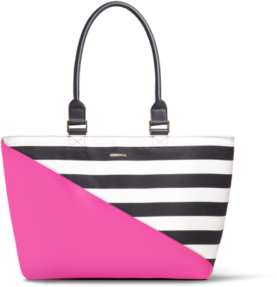 Corkcicle Virginia Tote- Pink And Stripe - Corkcicle Cooler Tote (480x480), Png Download
