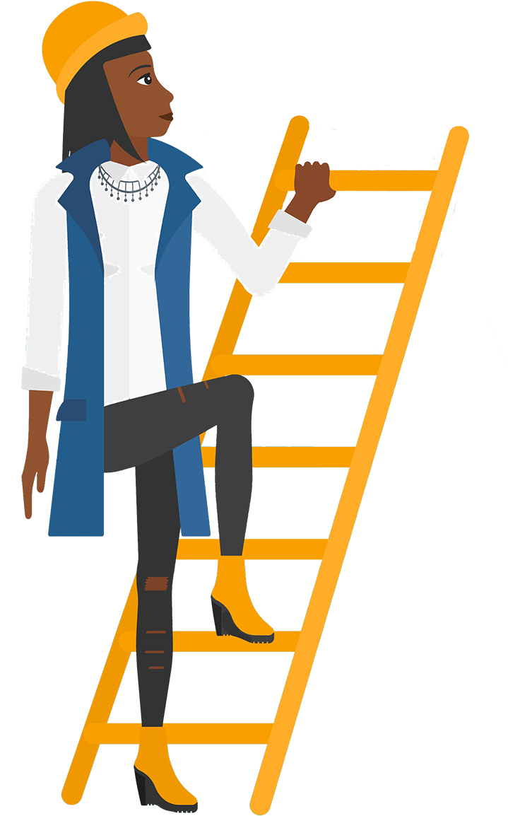 Climbing-ladder - Subiendo Escalera Png (800x1209), Png Download
